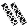 Black And White Cow Print Car Seat Belt Covers
