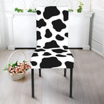 Black And White Cow Print Dining Chair Slipcover