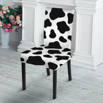Black And White Cow Print Dining Chair Slipcover