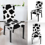 Black And White Cow Print Dining Chair Slipcover