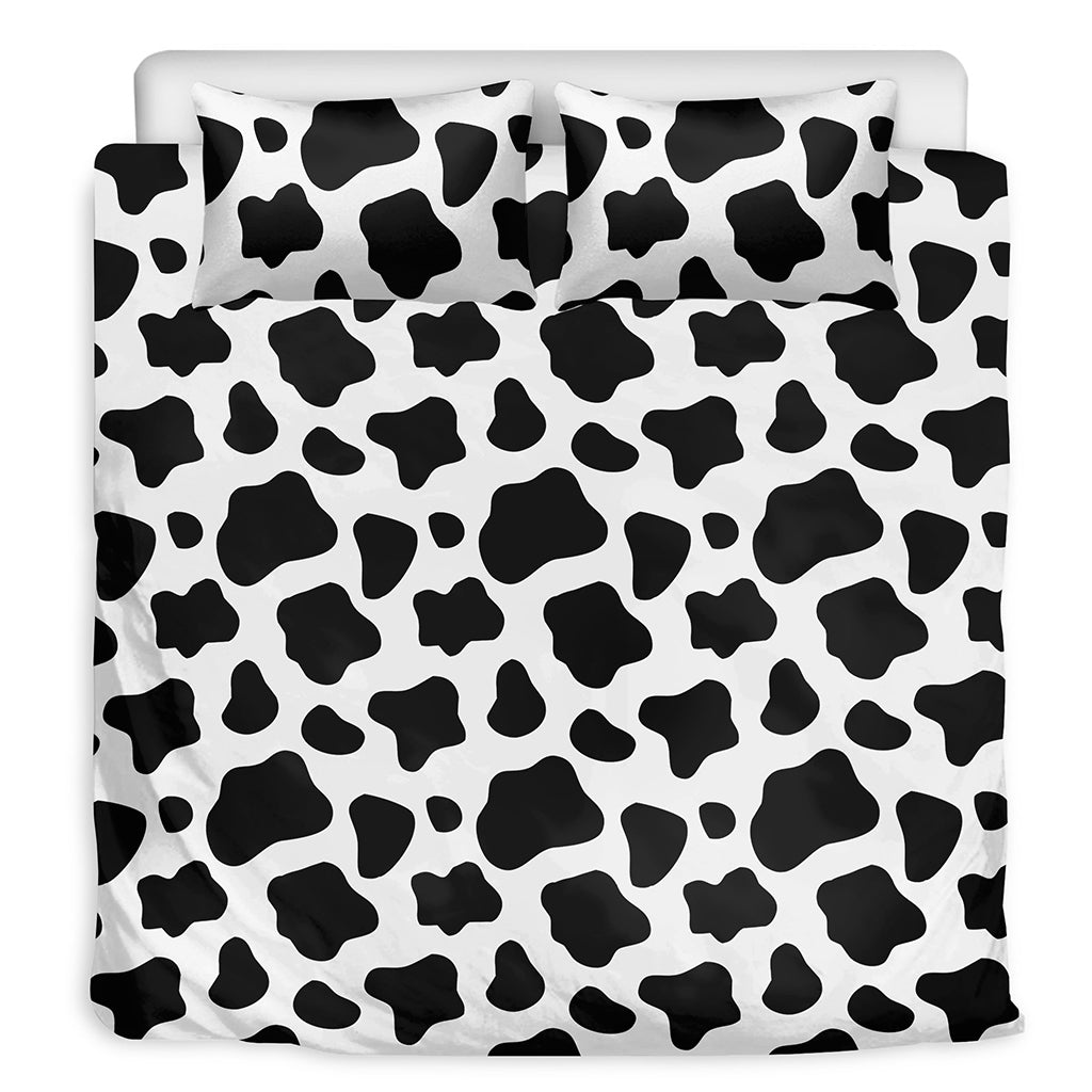 Black And White Cow Print Duvet Cover Bedding Set