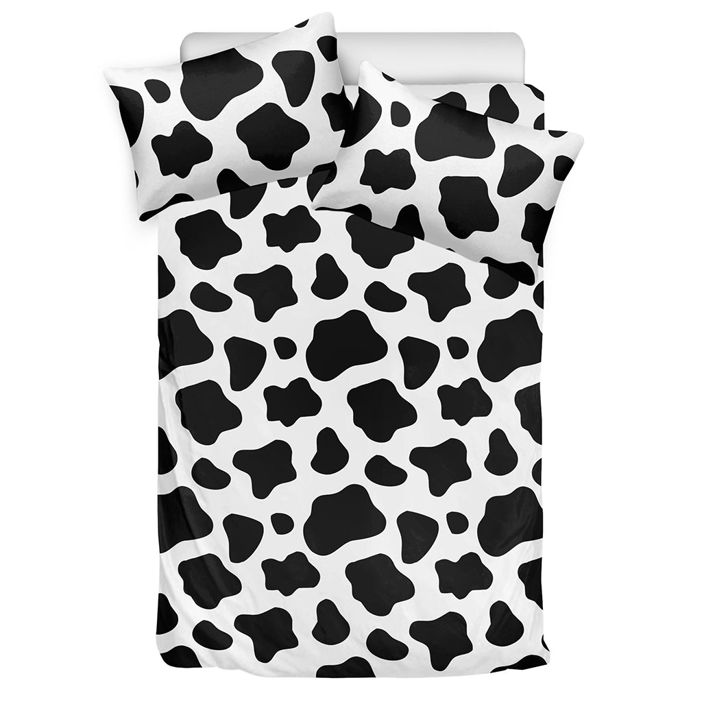 Black And White Cow Print Duvet Cover Bedding Set