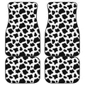 Black And White Cow Print Front and Back Car Floor Mats