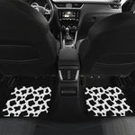 Black And White Cow Print Front and Back Car Floor Mats
