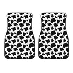 Black And White Cow Print Front Car Floor Mats