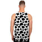 Black And White Cow Print Men's Tank Top