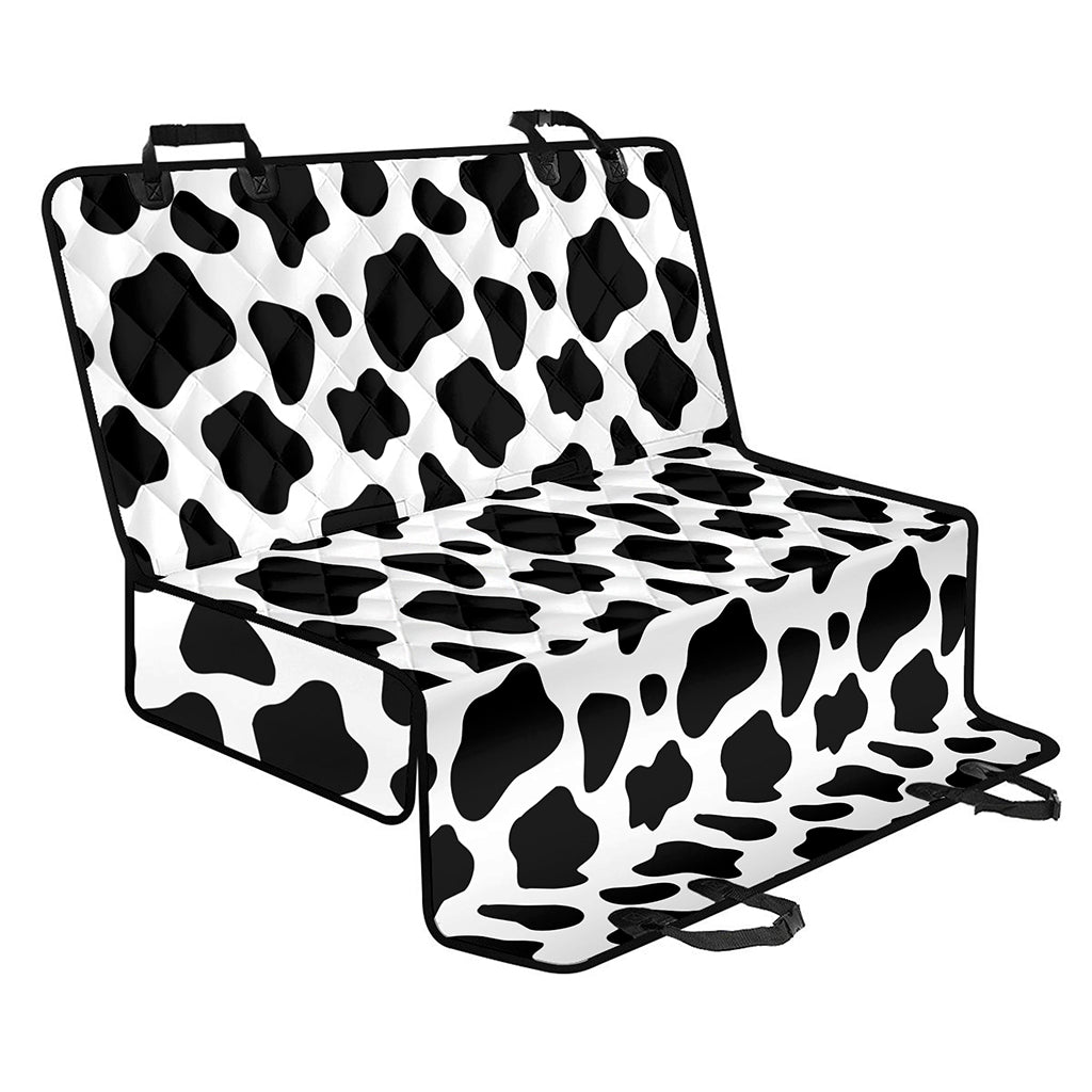 Black And White Cow Print Pet Car Back Seat Cover