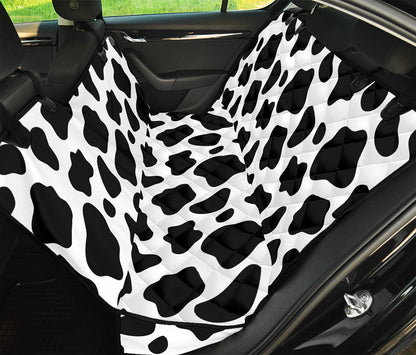Black And White Cow Print Pet Car Back Seat Cover