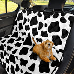 Black And White Cow Print Pet Car Back Seat Cover