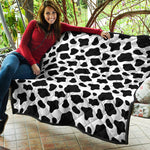 Black And White Cow Print Quilt