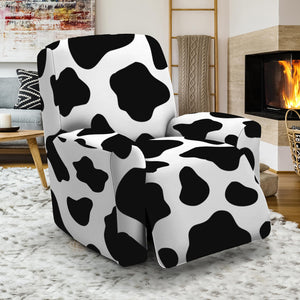 Black And White Cow Print Recliner Slipcover