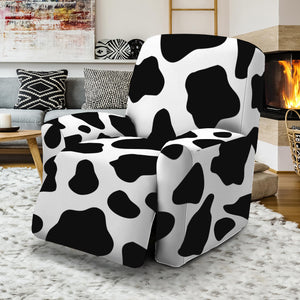 Black And White Cow Print Recliner Slipcover