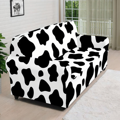 Black And White Cow Print Sofa Cover