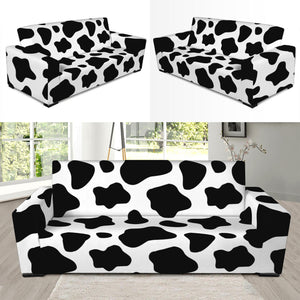 Black And White Cow Print Sofa Slipcover