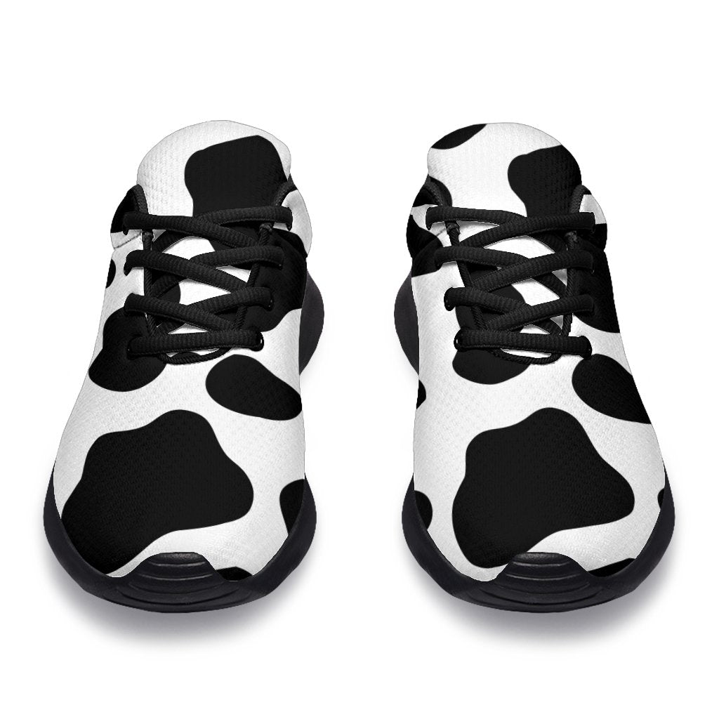 Black And White Cow Print Sport Shoes GearFrost