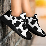 Black And White Cow Print Sport Shoes GearFrost