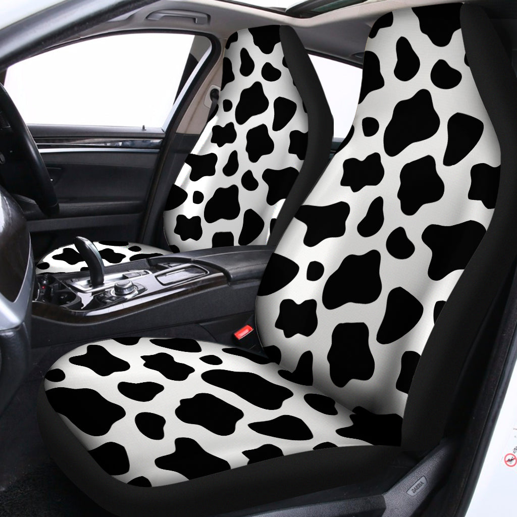 Black And White Cow Print Universal Fit Car Seat Covers