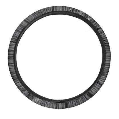 Black And White Crazy Donkey Print Car Steering Wheel Cover