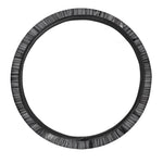Black And White Crazy Donkey Print Car Steering Wheel Cover