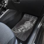 Black And White Crazy Donkey Print Front Car Floor Mats