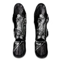 Black And White Crazy Donkey Print Muay Thai Shin Guards