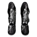 Black And White Crazy Donkey Print Muay Thai Shin Guard