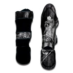 Black And White Crazy Donkey Print Muay Thai Shin Guard