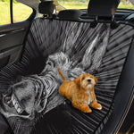 Black And White Crazy Donkey Print Pet Car Back Seat Cover