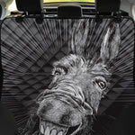 Black And White Crazy Donkey Print Pet Car Back Seat Cover