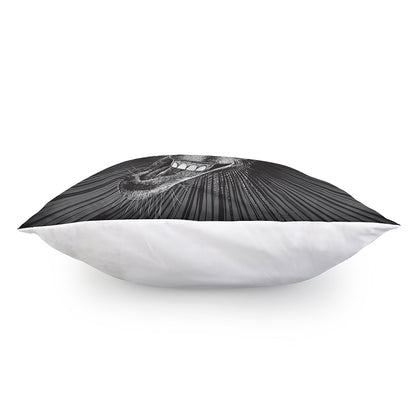 Black And White Crazy Donkey Print Pillow Cover