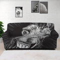 Black And White Crazy Donkey Print Sofa Cover