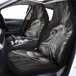 Black And White Crazy Donkey Print Universal Fit Car Seat Covers