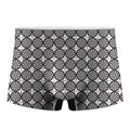 Black And White Dartboard Pattern Print Men's Boxer Briefs