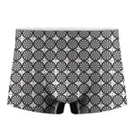 Black And White Dartboard Pattern Print Men's Boxer Briefs