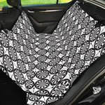 Black And White Dartboard Pattern Print Pet Car Back Seat Cover