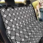 Black And White Dartboard Pattern Print Pet Car Back Seat Cover