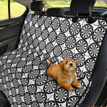 Black And White Dartboard Pattern Print Pet Car Back Seat Cover