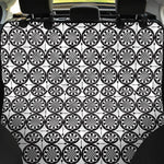 Black And White Dartboard Pattern Print Pet Car Back Seat Cover