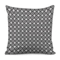 Black And White Dartboard Pattern Print Pillow Cover