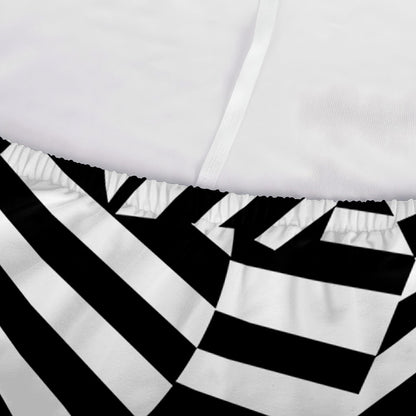 Black And White Dazzle Pattern Print Sofa Cover