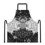 Black And White Demon Wicca Print Apron