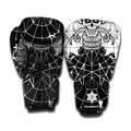 Black And White Demon Wicca Print Boxing Gloves