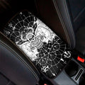 Black And White Demon Wicca Print Car Center Console Cover