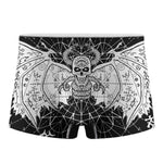 Black And White Demon Wicca Print Men's Boxer Briefs