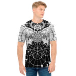 Black And White Demon Wicca Print Men's T-Shirt