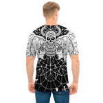 Black And White Demon Wicca Print Men's T-Shirt