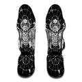 Black And White Demon Wicca Print Muay Thai Shin Guards