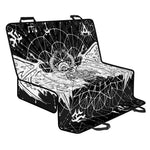 Black And White Demon Wicca Print Pet Car Back Seat Cover