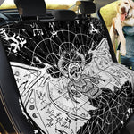 Black And White Demon Wicca Print Pet Car Back Seat Cover