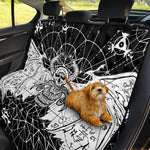 Black And White Demon Wicca Print Pet Car Back Seat Cover